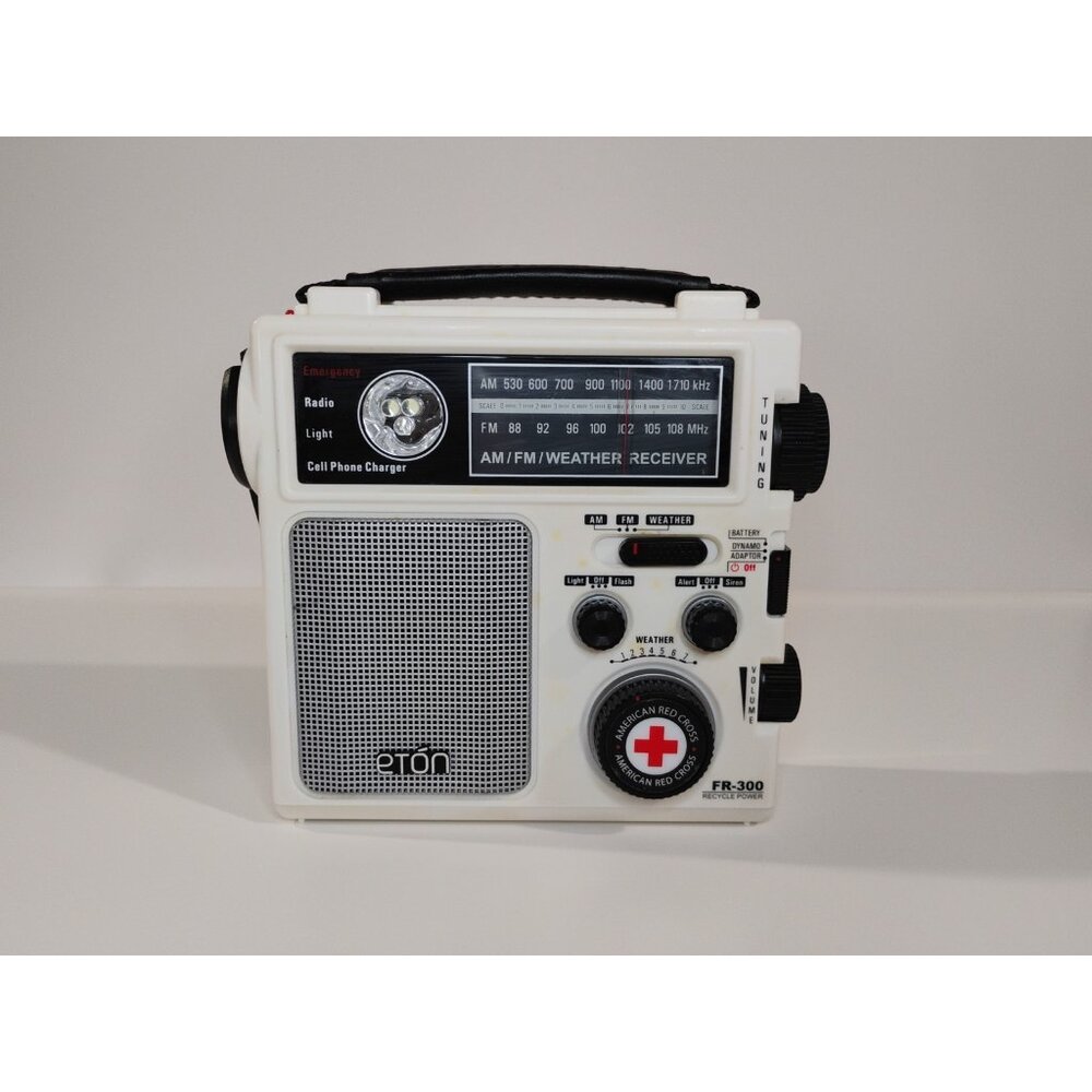 Eton FR-300 Hand-Crank Battery AM/FM/ Weather Emergency Radio Case Works